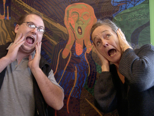 Me with Hilda Woolnough and the ART 401 Scream in 2006ish